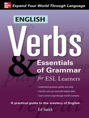 cover image of English Verbs & Essentials of Grammar for ESL Learners